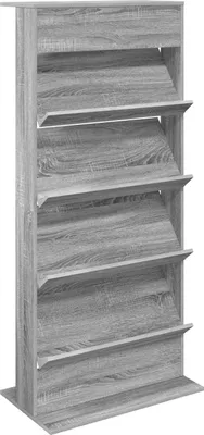 Image de Étagère à magazines avec étagère Gris Sonoma 70 x 41 x 156 cm