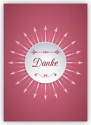 Produktbild von Wunderschöne elegante Dankeskarte mit Sternen Motiv, rosa: Danke