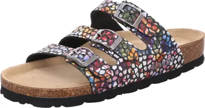 Produktbild von Rohde Damen Pantolette Weite G mit Schnallen und weichem Lederfußbett Alba 5620, Größe:41 EU, Farbe:Schwarz