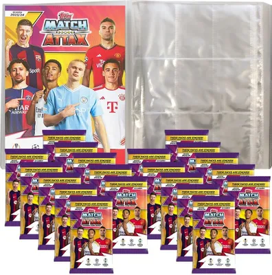 Image de Ligue des Champions 2023/24 - Cartes à collectionner - 1 Leere Sammelmappe + 20 Booster