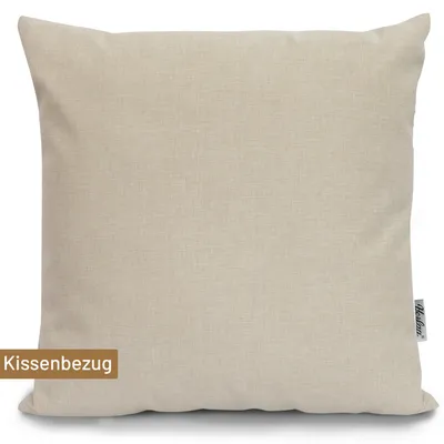 Produktbild von Herlag Outdoor Dekokissen Hülle  50x50cm Sunny UV-Beständig für Garten und Terrasse Wetterfest Natur