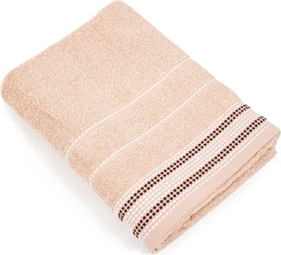 Zdjęcie produktu dla Ręcznik kąpielowy BARBARA 70x130 cm beżowy, 100% bawełna