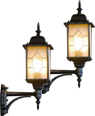 Produktbild von 2er-Set Außenwandleuchten MILANO, E27, Bleikristalloptik, IP43