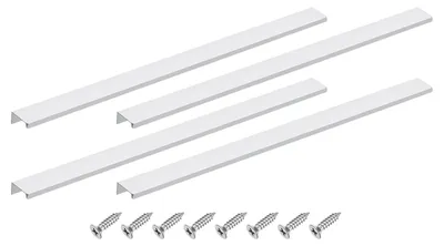 Kastrandgriff 4er-Set 500 mm Aluminium Silber