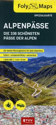 Produktbild von FolyMaps Alpenpässe 1:800 000 Spezialkarte