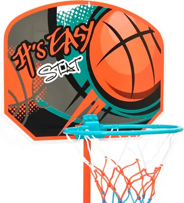 Productafbeelding van TechKidz, basketbalring, 141 cm - Eenvoudig model, oranje