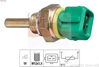Produktbild von EPS 1.830.148 Kühlmitteltemperatursensor passend für PEUGEOT 206 Schrägheck (2A/C) für FIAT DUCATO Pritsche/Fahrgestell (230) DUCATO Bus (230)