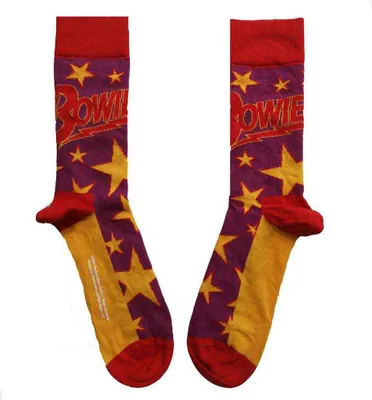 Produktbild von David Bowie - Knöchelsocken für Herren/Damen Unisex, Sternemuster RO14645 (37 EU - 40,5 EU) (Violett)