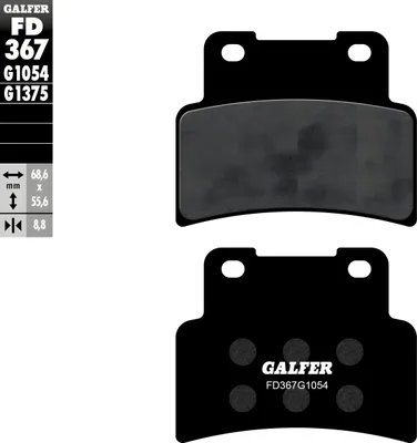 Produktbild von Bremsbeläge Galfer FD367G1054 Semi-Metall vorne für Aprilia RS, Yamaha YZF R YZF-R MT- ABS 125 ccm Bj. 2006 - 2023
