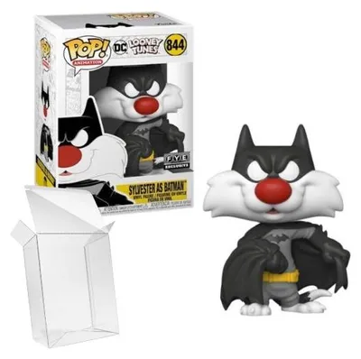 Produktbild von Funko Pop! Animation  x Looney Tunes - Sylvester as Batman #844 FYE Exclusive
