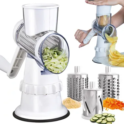 Produktbild von Multifunktionale 3-in-1-Obst- und Gemüsereibe und -hobel