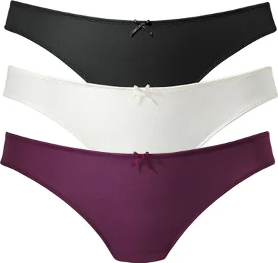 Produktbild von petite fleur by Lascana String beere+creme+schwarz Größe 40/42