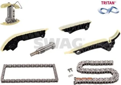 Produktbild von SWAG 33 10 1780 Steuerkettensatz Steuerkette passend für MERCEDES-BENZ C-Klasse T-modell (S205) C-Klasse Limousine (W205) E-Klasse Limousine (W213)