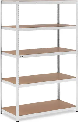 Obrázek produktu pro Expondo MSW regál pro těžké břemena – 120 x 60 x 200 cm – pro 5 x 150 kg – šedý