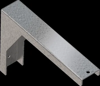 Produktbild von KWC Konsole, PLANOX, Edelstahl, Wandmontage, 45x180x240 mm