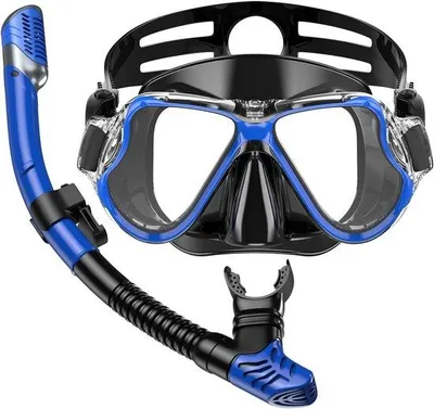 Produktbild von Schwimmbrille Snorkelset für Erwachsene und Kinder, Trockensnorkel, Anticondens