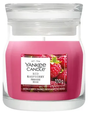 Zdjęcie produktu dla Yankee świeca czerwony wosk malinowy świeca okrągłe owoce Rose 1 pc