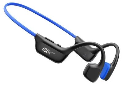 Produktbild von Knochenleitungs-Kopfhörer, kabelloses Design, wasserdichte Funktion, BLAU
