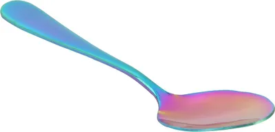 Image de Cuillère à thé en acier inoxydable Cuillère de cuisine durable pour la maison, le restaurant et la fêteColorful