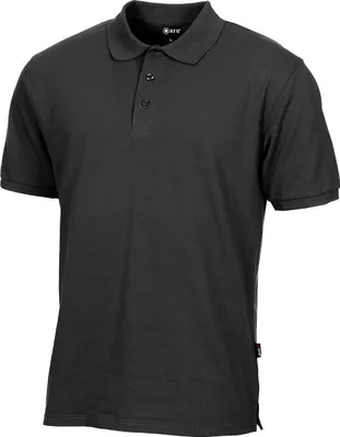 Produktbild von Poloshirt, schwarz, mit Knopfleiste 4XL