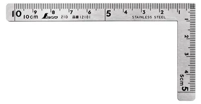 Produktbild von 12505 Shinwa Zimmermannswinkel 100x50mm - by FAMEX - Messwinkel Winkelmesser Schreinerwinkel