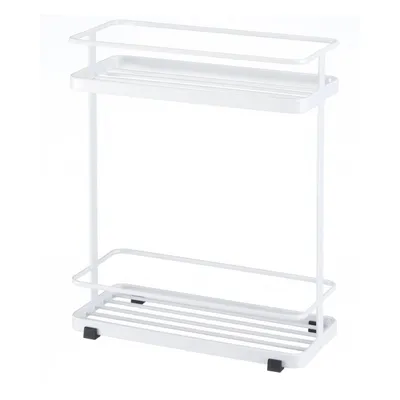 Produktbild von Yamazaki Bad Regal Tower Metall weiß klein platzsparend für Badezimmer