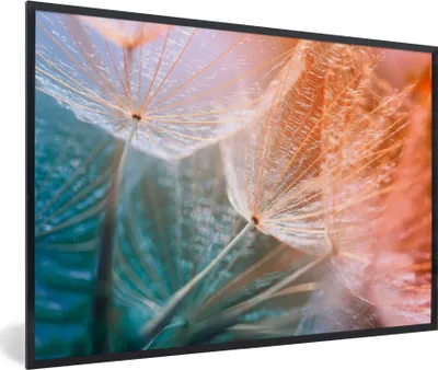 Produktbild von MuchoWow® Gerahmtes Poster Blume - Löwenzahn - Pflanze 90x60 cm - Poster mit Schwarzem Bilderrahmen Wandposter Rahmen Foto Bilder - Fotorahmen - Foto-Plakat