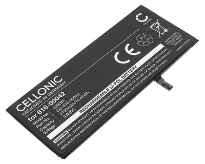 Produktbild von CELLONIC 1x Akku für Mobilfunk Kompatibel mit Apple iPhone 6S Plus, 616-00042 - (2750mAh, 3.8V)