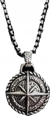 Produktbild von HALSKETTE Kompass SYMBOL AMULETT Star Road 140