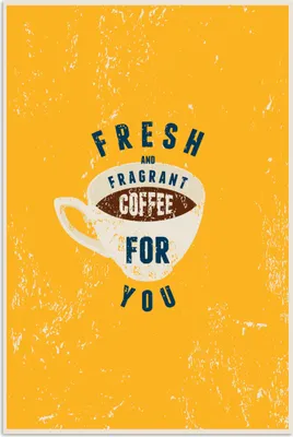 Produktbild von MuchoWow® Poster Kaffee - Sprichwörter - Frischer und duftender Kaffee für dich - Zitate 40x60 cm - Plakate für die Wand - Poster Babyzimmer