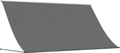Image de vidaXL Marquise rétractable Anthracite 300x150 cm Tissu et acier