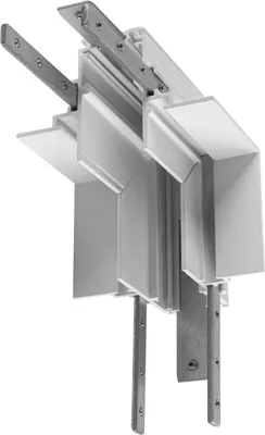 Obrázok produktu pre SLV 1006592 L-konektor mechanický, 48V TRACK, pre hlboké zapustené koľaje, stereo, biely