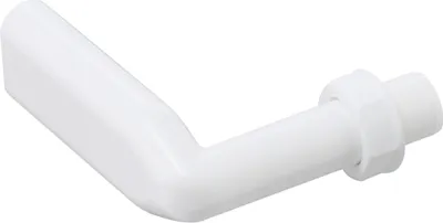 Produktbild von TG-Kunststoffe Winkelrohr starr 112,5 x 100 Überlaufanschluss oval / Überlaufverbindung