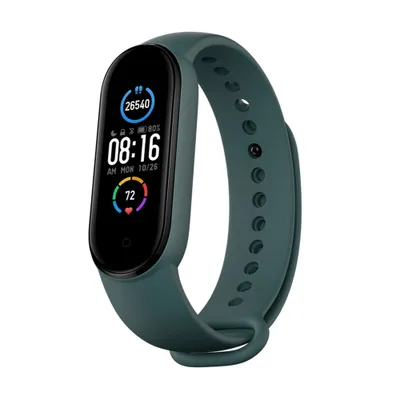 Obrázek produktu pro Techsuit řemínek (W013) - Xiaomi Mi Band 5 / 5 NFC / 6 / 6 NFC / Amazfit Band 5 - Tmavě zelená