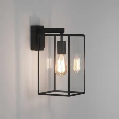 Produktbild von ASTRO Außenwandleuchte Kastenlaterne 350 60W E27 schwarz 1354004