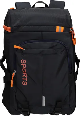 Produktbild von Betz Rucksack Damen Herren Reise und Wanderrucksack Sports II 4 Taschen Volumen 24 Liter Farbe dunkeblau/RV orange