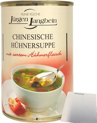 Produktbild von Jürgen Langbein Chinesische Hühnersuppe 1er Pack (1x400ml Dose) + usy Block