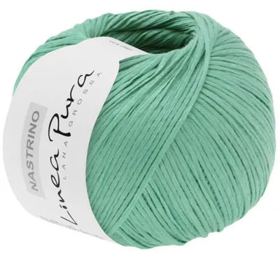 Produktbild von Lana Grossa NASTRINO 50 g hochwertiges, seidig glänzendes Baumwoll-Bändchengarn 190 m, Farbe:015 - Mintgrün