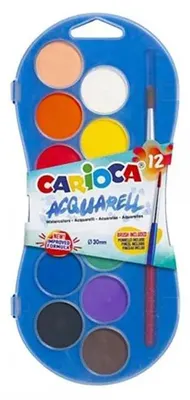 Immagine prodotto di Colori ad acqua 12 colori CARIOCA