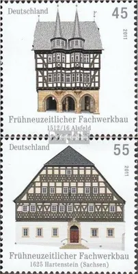 Produktbild von Briefmarken BRD (BR.Deutschland) 2011 Mi 2861-2862 (kompl.Ausg.) gestempelt Fachwerkbauten in Deutschland