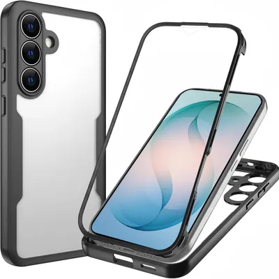 Produktbild von Techsuit – ColorVerse 360 Series + Screen Protector 360° Schutzhülle mit Displayschutz für Samsung Galaxy S26 Plus – schwarz