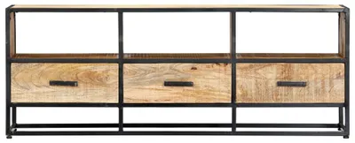 Produktbild von vidaXL TV-Schrank 120x30x45 cm Massivholz Mango