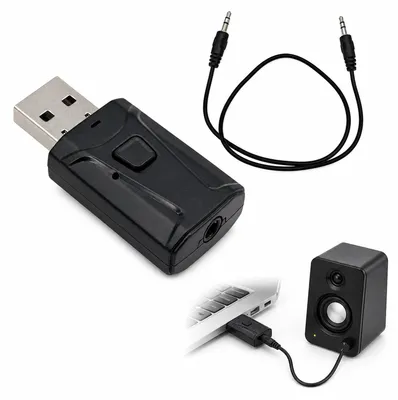 Productafbeelding van Bluetooth adapter USB 5.4 2-in-1 zender en ontvanger audio met 3,5 mm jack