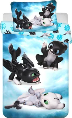 Produktbild von Jerry Fabrics Bettlaken How to Train Your Dragon Babies 100x135, 40x60 cm