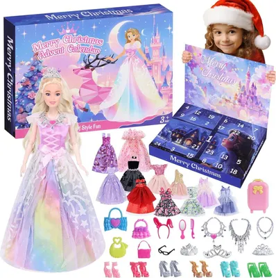 Produktbild von Adventskalender 2024 für Mädchen – Weihnachts-Countdown mit 24 Überraschungen