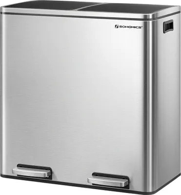 Produktbild von SONGMICS Mülleimer Mülltrennsystem, mit 2 Fächern, 2 x 30 L, Küche