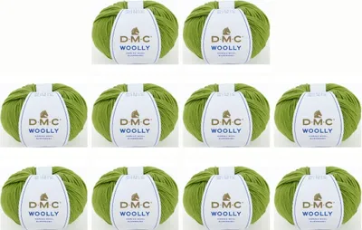Immagine prodotto di 10 gomitoli di filato DMC "Woolly", Lana – 100% lana proveniente dall'Australia, numero 488 (colore 81)