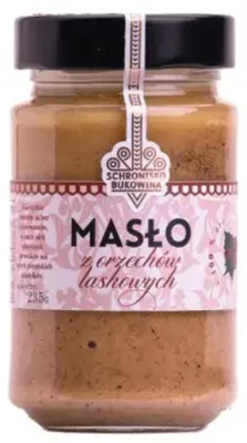 Zdjęcie produktu dla Masło z orzechów laskowych 235g - Schronisko Bukowina