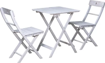 Produktbild von TPFGarden SITZGRUPPE Akana mit 2 Stühlen und 1 Tisch, 58x58 cm - Akazienholz geölt