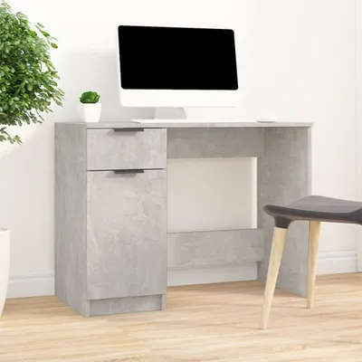 Produktbild von Maison Exclusive - Schreibtisch Betongrau 100x50x75 cm Holzwerkstoff